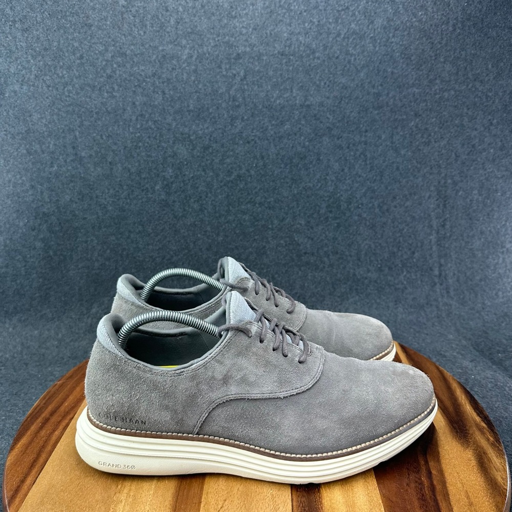 Cole Haan Grand 360 Mens Gray Suede Oxford Lace Up Shoes Size 10M C32066